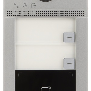 Post exterior videointerfon HikVision Villa 2MP DS-KV8213-WME1, 2 butoane apel, Wi-Fi, cititor card Mifare incorporat, carcasa aliaj aluminiu, protectie IP65 si IK08, alimentare PoE/12V, camera HD cu IR, design metalic - Img 4