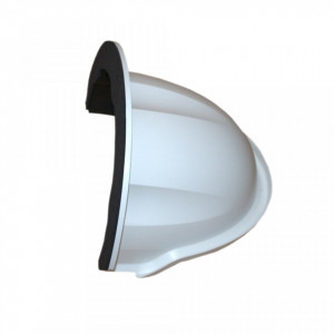 Protectie la ploaie Hikvision DS-1250ZJ pentru camere tip dome, fabricata din material plastic rezistent, culoare Hikvision White, design pentru exterior, previne reflexiile si protejeaza lentila de intemperii si raze solare directe