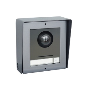 Protectie ploaie HikVision pentru 1 modul DS-KABD8003-RS1/S, material otel inoxidabil, montaj aparent, compatibil cu post exterior modular DS-KD8003-IME1/IME2, design ergonomic, accesoriu interfonie profesionala - Img 3
