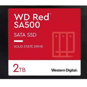 SSD SATA III Western Digital 2TB WDS200T1R0A seria Red SA500, form factor 2.5 inch, viteza citire 560MB/s, scriere 530MB/s, rezistenta 1300 TBW, optimizat pentru sisteme NAS, functionare 24/7, fiabilitate ridicata