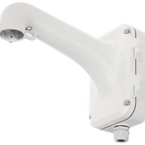 Suport camera supraveghere tip dome HikVision DS-1604ZJ-BOX-P, montaj pe perete cu doza de conexiuni inclusa, material aluminiu rezistent, dimensiuni 395.5 x 281.2 x 170.7 mm, culoare alba, design robust - Img 3