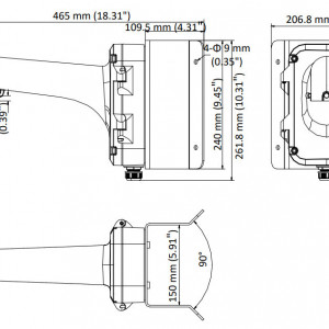 Suport Hikvision pentru colt din aluminiu DS-1604ZJ-CORNER - Img 4