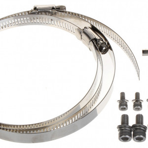 Suport montaj pe stalp Dahua PFA152-E, material aliaj de aluminiu, coliere din otel inoxidabil SUS304, sarcina maxima 3kg, diametru stalp 80-150mm, temperatura operare -40...+60 grade C, protectie anticoroziva, alb - Img 4