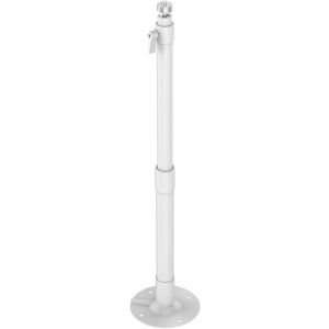 Suport montaj telescopic HikVision DS-1297ZJ-M pentru camere supraveghere, pendant mount, lungime reglabila 650 mm pana la 1200 mm, diametru 120 mm, material aliaj aluminiu, culoare alb, greutate 800g