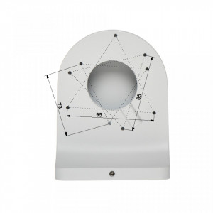 Suport perete camera supraveghere Dahua DH-PFB203W, material aluminiu si otel SECC, sarcina maxima 1kg, dimensiuni 160x122x76mm, rezistenta la temperaturi intre -40 si +60 grade Celsius, montaj sigur si durabil la exterior - Img 4