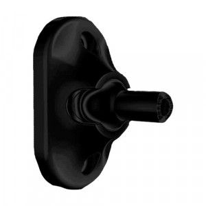 Suport universal de montaj Hikvision DS-PDB-IN-Universal-Black pentru detectori de miscare wireless de interior, reglaj pe mai multe unghiuri, instalare pe perete sau tavan, compatibil gama AX PRO, negru