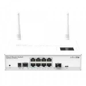 Switch MikroTik Management 8xGigabit 1xSFP Wi-Fi 2.4GHz AP CRS109-8G-1S-2HnD-IN