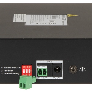 Switch PoE 8 Porturi Gigabit HikVision DS-3T0510HP-E/HS, Pro Series, 2 porturi Hi-PoE 90W (802.3bt), 2 porturi SFP Fiber, PoE Watchdog, temperaturi extreme (-30°C la 65°C), protectie 6KV, carcasa metalica, Fanless - Img 3