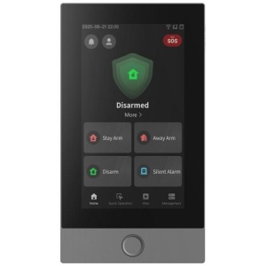 Tastatura HikVision DS-PK670W Black, 7-inch LCD touch screen, intuitive interface, live camera preview via Wi-Fi or LAN, event review with verification video storage TF card, shortcut keys, flexible relay area control