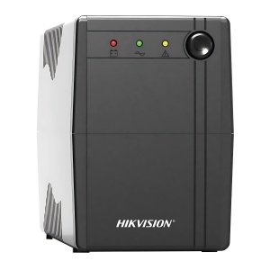 UPS de back‑up HikVision DS‑UPS1000, AVR integrat pentru stabilizare tensiune, incarcare super rapida, gama larga de tensiune intrare, protectie la suprasarcina, scurt‑circuit si supratensiuni, design robust pentru alimentare continua in sisteme critice