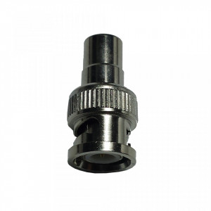 Adaptor profesional Mekpro MK042-RCBNC, conector RCA mama la BNC tata, constructie integrala din metal pentru durabilitate ridicata, conexiune stabila si sigura, ideal pentru sisteme de supraveghere si echipamente video
