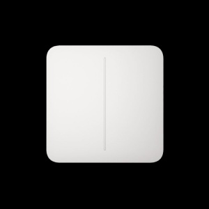 Buton lateral vertical pentru intrerupator dublu Ajax ALB SideButton2GangVertical(W)