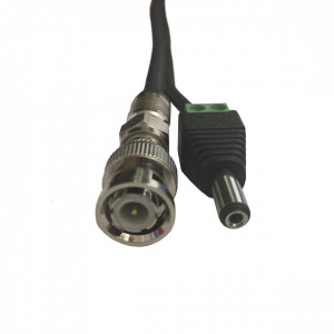 Cablu coaxial RG59/2C-CU/CCA-305-WL cu alimentare 2C Well, conductor cupru 0.81mm, ecranare CCA 93%, manta PVC neagra, lungime rola 305m, ideal pentru transmisie semnal video si alimentare camere de supraveghere CCTV la distante mari - Img 3