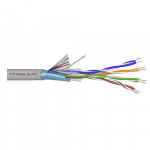 Cablu Elan Italia FTP, cat 5E, CUPRU 100%, 305m ELN-FTP-5E-CU