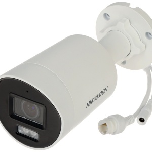 Camera HikVision IP 4MP Smart Hybrid Light with ColorVu Fixed Mini Bullet cu microfon incorporat DS-2CD2047G2H-LIU(EF) - Img 2