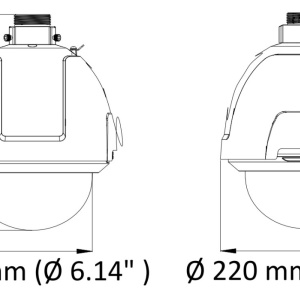 Camera HikVision PTZ TurboHD 2MP 32X DarkFighter Speed Dome DS-2AE5232T-A(E) - Img 6