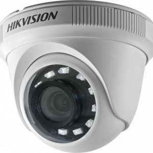 Camera supraveghere analogica Turret 2 MP HikVision DS-2CE56D0T-IRPF(C)(2.8mm), rezolutie Full HD, 4 in 1 (TVI/AHD/CVI/CVBS), Smart IR 20m, lentila fixa, montaj la interior, carcasa plastic, comutare facila intre tehnologii
