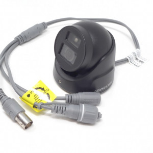 Camera supraveghere HikVision Turbo HD Turret 2MP DS-2CE70D0T-ITMF(2.8mm), design ultra mini negru, EXIR 2.0 IR 20m, 4 in 1 (TVI/AHD/CVI/CVBS), protectie IP67, lentila fixa 2.8mm, carcasa metalica, DNR, zi/noapte ICR - Img 2
