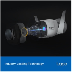 Camera supraveghere interior/exterior TP-Link Tapo C310, 3MP Ultra HD, Wi-Fi/Ethernet, night vision pana la 30 m, detectie miscari cu notificari, alarma sonora/luminoasa, audio bidirectional, microSD 512 GB, control vocal Alexa/Google Assistant - Img 2