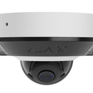 Camera supraveghere IP Ajax DomeCam Mini HL (5MP/4mm) (White), senzor 1/2.8" CMOS, True WDR 120dB, IR si White LED 15m, detectie AI obiecte, JetSparrow, microSD 256GB, PoE, IP65, IK08, carcasa metalica compacta