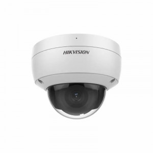Camera supraveghere IP HikVision Dome 5MP DS-2CD3156G2-ISU(6mm), Tehnologie AcuSense si DarkFighter, WDR real 120dB, Compresie H.265+, Microfon incorporat, Protectie IP67 si IK10, Analiza video inteligenta, Slot card SD