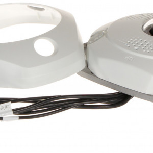 Camera supraveghere IP HikVision fisheye 12MP DS-2CD63C5G0-IVS(1.29mm) DeepinView, lentila Immervision, IR 15m, Heatmap, moduri multiple dewarping, microfon si difuzor incorporat, audio bidirectional, slot card - Img 2