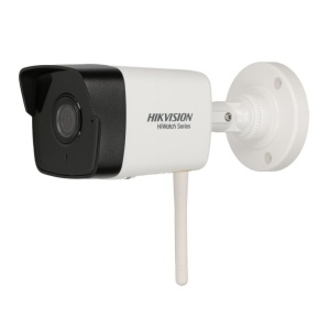 Camera supraveghere IP HikVision HiWatch bullet 2MP HWI-B120H-D/W(2.8mm), Wi-Fi, microfon incorporat, IR 30m, lentila 2.8mm, slot card microSD pana la 256GB, protectie IP66, BLC, HLC, 3D DNR, vizualizare Hik-Connect