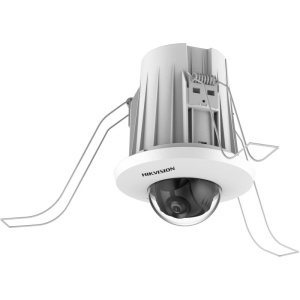 Camera supraveghere IP Hikvision mini dome 4MP DS‑2CD2E43G2‑U(4mm) WDR 120dB, 3D DNR, microfon, streaming triplu, slot microSD, PoE/12VDC, clasificare persoane/vehicule, detectie faciala, ROI, BLC/HLC