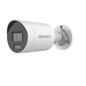 Camera supraveghere IP Hikvision Pro Series bullet 4MP DS‑2CD2043G2‑LI2U/SL(2.8mm) AcuSense cu strobe light si avertizare sonora, Smart Hybrid Light IR+WL, dual microfon, WDR 120 dB, H.265+, IP67
