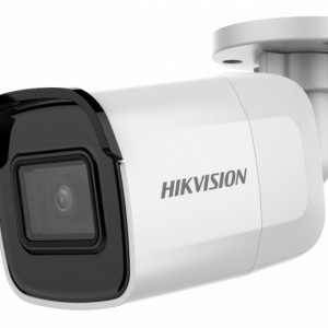 Camera supraveghere IP Mini Bullet 4MP Hikvision DS-2CD3045G0-I(2.8mm)(B), Powered-by-DarkFighter, WDR 120 dB, H.265+, lentila fixa 2.8mm, protectie la apa si praf IP67, antivandal IK10, iluminare IR