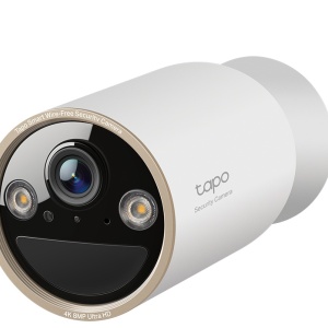 Camera TP-Link bullet 8MP Tapo C460, 4K, wireless cu baterie 10.000 mAh, Pan/Starlight Night Vision color, AI detectie persoane/animale/vehicule, microSD 512 GB/Tapo Care, IP66, panou solar compatibil