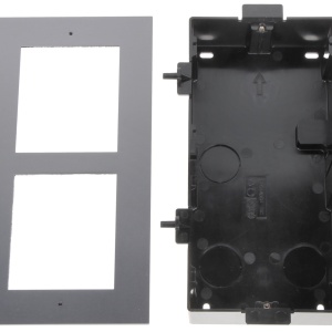 Carcasa interfon montaj ingropat HikVision DS-KD-ACF2/S, rama modulara pentru 2 module, material otel inoxidabil de inalta calitate, include doza incastrabila, suruburi capac si accesorii necesare instalarii - Img 7