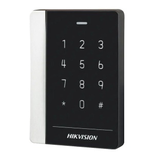 Cititor carduri si tastatura HikVision Pro EM DS-K1102AEK, frecventa 125KHz, protocoale RS-485 si Wiegand, functie tamper anti-sabotaj, acces prin cod PIN, beeper status, design modern, protectie IP64 - Img 2