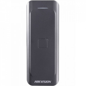 Cititor de carduri cu tastatura HikVision DS-K1802M, acces dual EM 125kHz si Mifare 13.56MHz, interfata Wiegand, protectie la exterior IP65, beeper audio integrat, carcasa material PC+ABS, design ergonomic si compact - Img 2