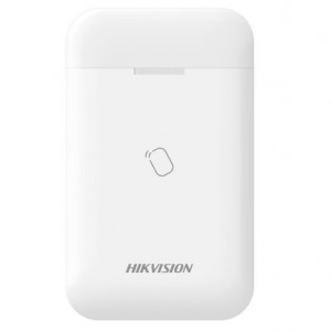 Cititor de taguri wireless HikVision DS-PT1-WE, tehnologie Tri-X 868MHz, comunicare bidirectionala, armare Stay/Away si dezarmare pe zone, indicator LED status, protectie tamper fata/spate, confirmare erori armare, baterie inclusa, AX PRO
