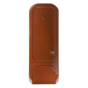 Contact magnetic maro DSC NEO PG8945BR tehnologie PowerG, intrare auxiliara cablata, tamper dublu, autonomie baterie 8 ani, compatibil PowerSeries PRO si Qolsys, frecventa 868MHz, design robust, culoare maro