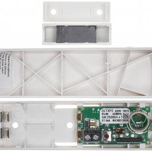 Contact magnetic wireless Paradox DCTXP2W, frecventa 433 MHz, intrare zona suplimentara NO/NC, distanta magnet 10mm, compatibil Magellan si Spectra, protectie tamper, alimentare 2xAAA, culoare alba, garantie 2 ani - Img 3