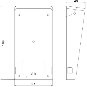 Cutie montaj aparent HikVision pentru protectie ploaie videointerfon DS-KABV8113-RS - Img 4