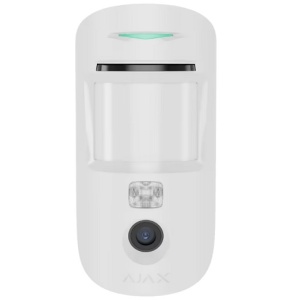 Detector miscare wireless Ajax Superior MotionCam AM PhOD Jeweller (White), fotoverificare la cerere si alarma, anti-masking, detectie 12m, tehnologie Wings, unghi 92 grade, rezolutie 960x720, grad 3, baterii CR123A