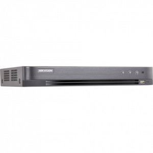 DVR 4 canale HikVision iDS-7204HQHI-K1/2S, tehnologie AcuSense filtrare alarme false, 1080p @ 15fps, compresie H.265 Pro+, suporta pana la 6 camere IP, 5 semnale adaptiv, 1 slot HDD, carcasa metalica