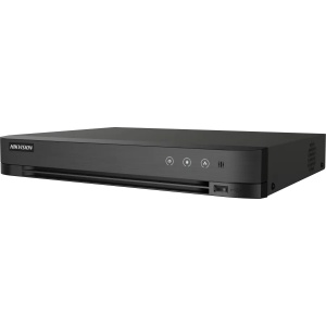 DVR AcuSense HikVision iDS-7208HQHI-M1/S(C)/8A+8/4ALM, 8 canale 1080p, H.265 Pro+, clasificare om/vehicul, reducere alarme false, suporta 1 HDD, 5 semnale adaptiv (TVI/AHD/CVI/CVBS/IP), encodare pana la 3K/5MP Lite, 1U