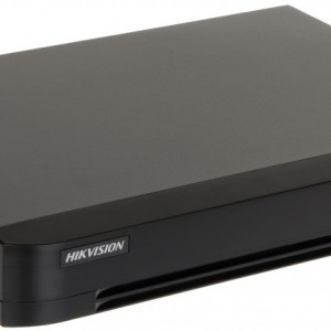 DVR analogic HikVision iDS-7208HQHI-M1/S AcuSense, 8 canale, 1080p, clasificare om/vehicul deep learning, compresie H.265 Pro+, suporta 5 tehnologii HDTVI/AHD/CVI/CVBS/IP, pana la 12 camere IP, rezolutie 3K/5MP Lite