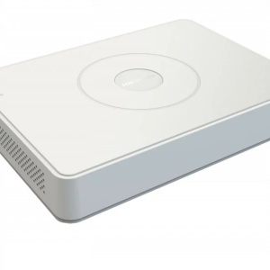 DVR Mini 1U HikVision DS-7104HQHI-K1, 4 canale 1080p, compresie H.265 Pro+, suporta 1 HDD, 5 semnale adaptiv (TVI/AHD/CVI/CVBS/IP), encodare 1080p la 15 fps, suporta pana la 6 camere IP, dimensiuni reduse, fiabil