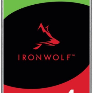 HDD intern Seagate IronWolf 4TB SATA3 ST4000VN006, 5400RPM, 256MB cache, 3.5″, optimizat NAS 24/7, performanta sustinuta 202 MB/s, senzori RV, MTBF 1.000.000h, compatibil SATA III pentru stocare video si date