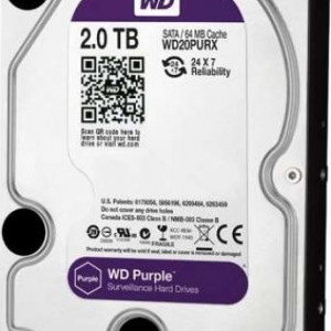 HDD Supraveghere Western Digital Purple 2TB WD22PURZ, 256MB Cache, interfata SATA III, tehnologie AllFrame, suporta pana la 64 camere HD, workload 180TB/an, tehnologie CMR, functionare 24/7, format 3.5 inch - Img 3