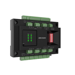 Modul extensie control 2 usi Hikvision DS-K2M002X, comunicare RS-485 (OSDP) sau Wiegand, montaj pe sina DIN, suporta incarcare baterie backup, indicatori LED status alimentare/comunicare/usa, gestionare securizata - Img 3
