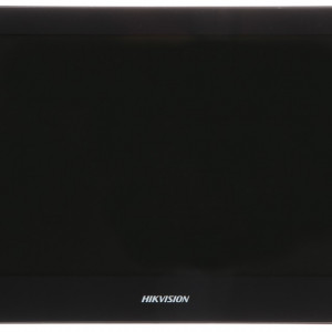 Monitor videointerfon IP HikVision DS-KH8520-WTE1, ecran Touch 10 inch, Wi-Fi, rezolutie 1024x600, 8 intrari alarma, slot card SD, alimentare PoE/12V, design slim, compatibil Hik-Connect, sistem operare Linux - Img 3