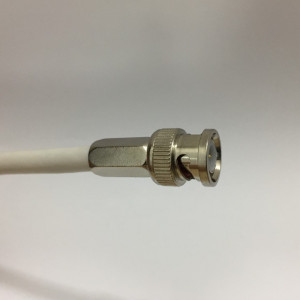 Mufa BNC MK013-BRG58 cu infiletare pentru cablu coaxial RG58, fabricata din metal rezistent, conector argintiu pentru montaj rapid fara scule speciale de sertizare, ideala pentru sisteme de supraveghere si conexiuni radio - Img 3