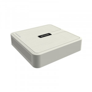 NVR IP HikVision HiWatch HWN-2104H-4P(C), 4 canale, 4 porturi PoE integrate, format Mini 1U, compresie H.265+, latime banda 40Mbps/60Mbps, decodare 4-ch @ 1080p, iesire simultana HDMI si VGA, ONVIF
