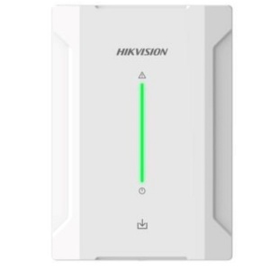 Receiver alarma wireless/hibrid Hikvision DS‑PR501‑HWE, Tri‑X 868 MHz cu frequency hopping si comunicatie RF criptata, integrare perfecta bus cu dispozitive wireless, acoperire extinsa si extender bus integrat pentru flexibilitate instalare